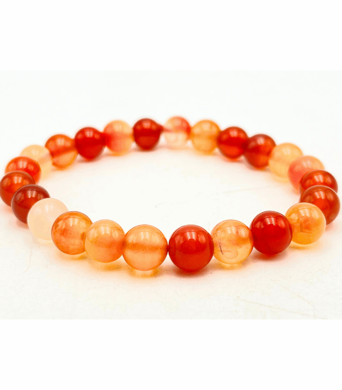 Red Carnelian Single Stone Bracelet