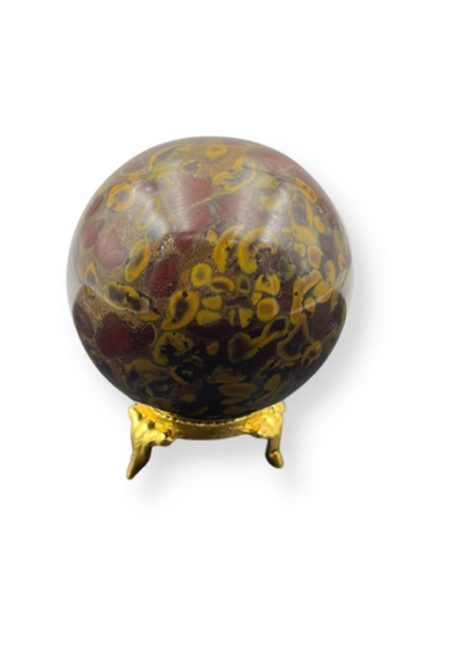 Fruit Jasper Gemstone Sphere