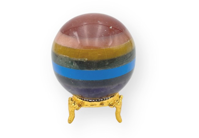 Chakra Bonded Gemstone Ball (Sphere)