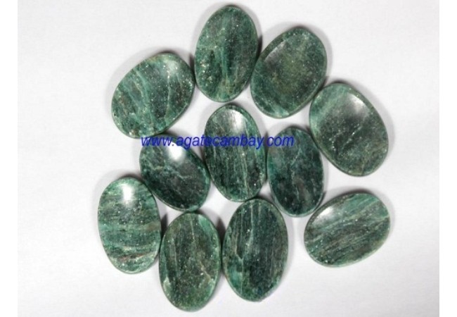 Green Jade (Mica) Worry Stone