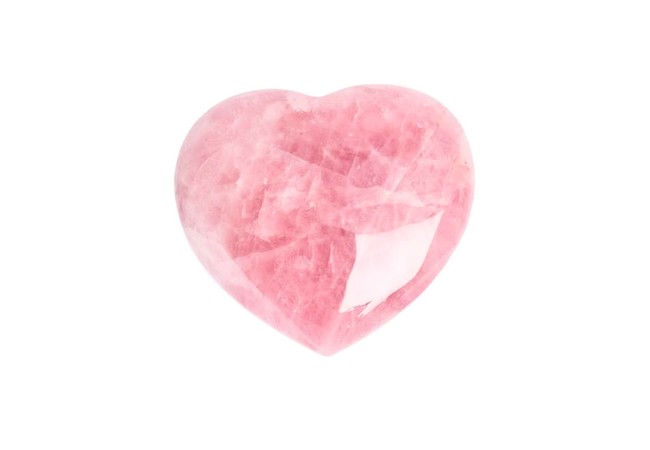 Gemstone Rose Quartz Heart