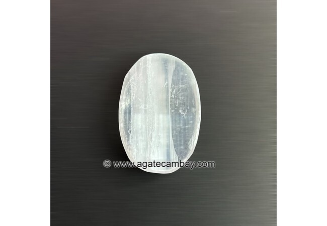 Selenite Worry Stone