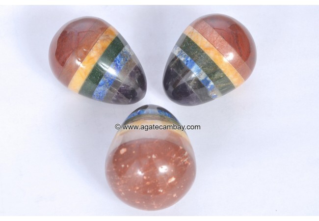 Bonded Seven Chakra Gemstone EGGS