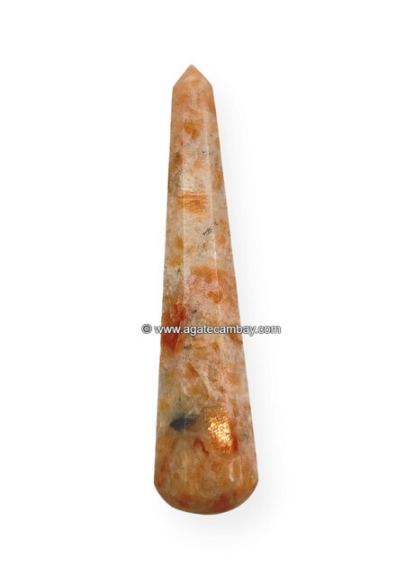 Gemstone Sunstone Facet Massage Wand