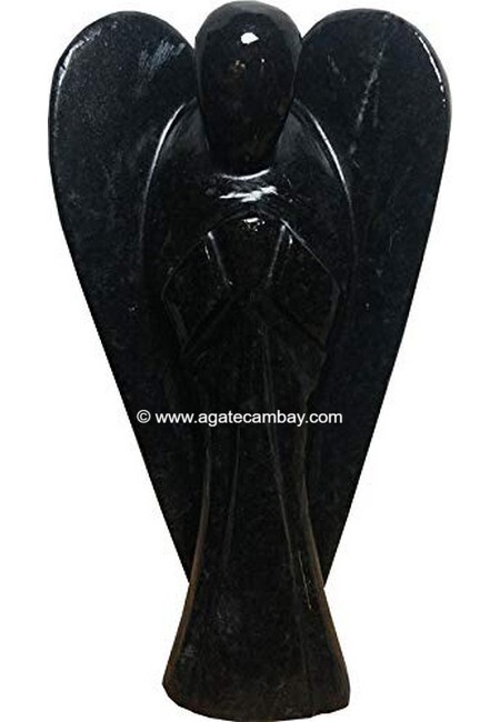 Black Agate - 3 inch Angel