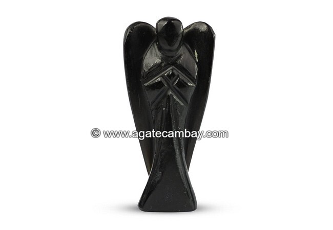 Black Tourmaline - 2 inch Angel