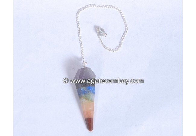 Chakra Pendulum With Lapis Facetted Pendulum