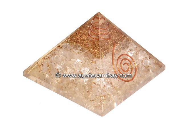 Clear Quartz Orgonite Pyramid