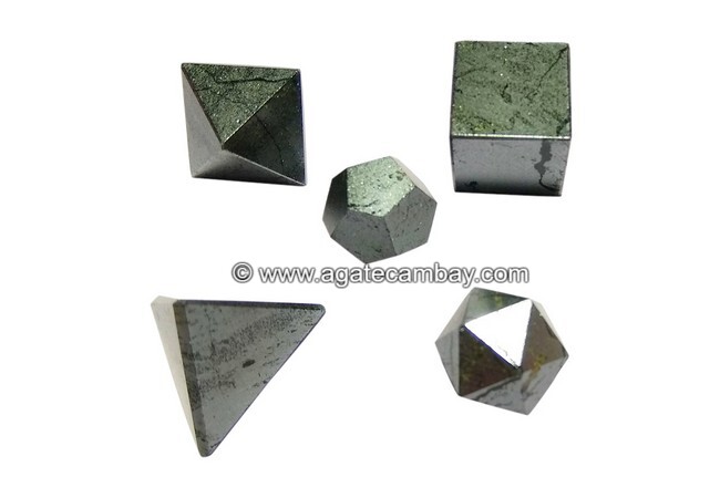 Hematite Sacred Geometry 5 Pieces Sets