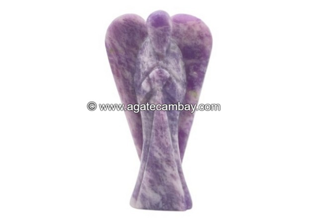 Lepidolite - 2 inch Angel