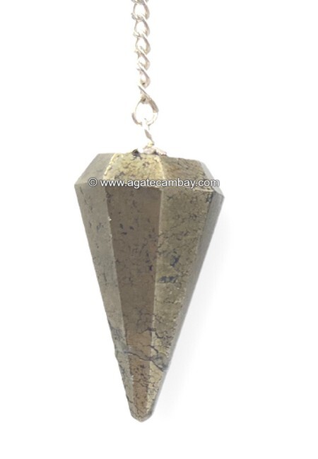 Pyrite Facetted Pendulum