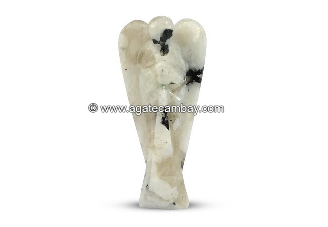 Rainbow Moonstone - 3 inch Angel