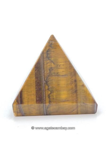 Tiger Eye Pyramid