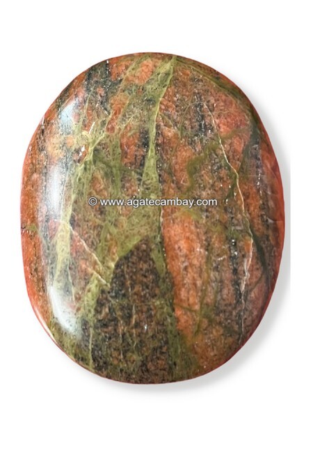 Unakite Palm Stone