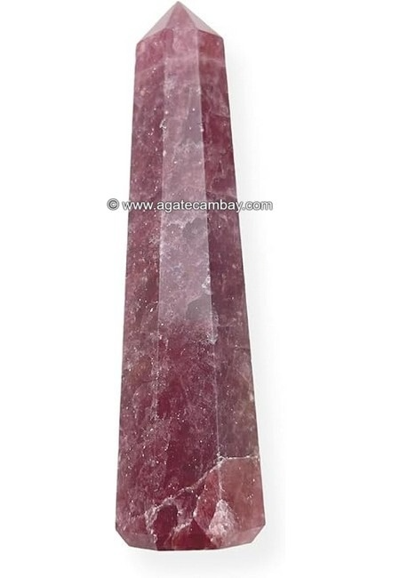 Strawberry Quartz Obelisk