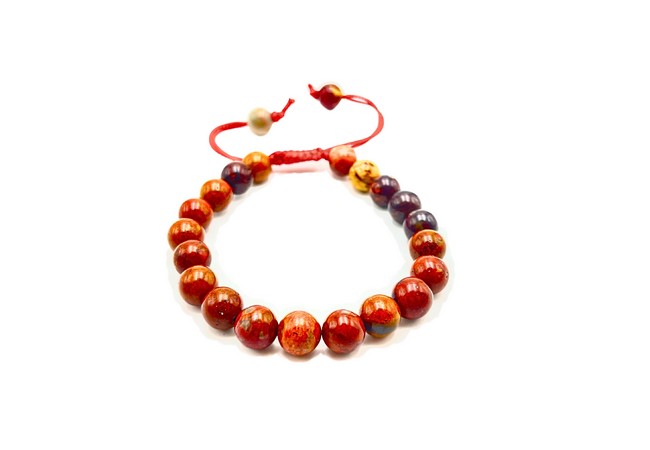 Poppy Jasper Single Stone Dori Bracelet- 8 mm