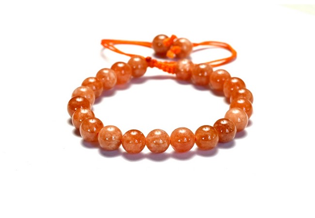 Sunstone Single Stone Dori Bracelet- 8 mm